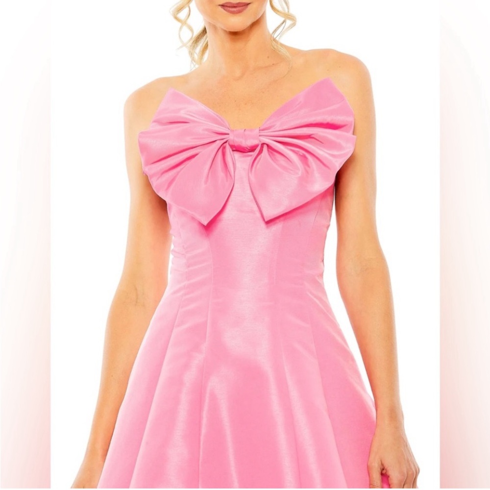 Mac Duggal Pink Strapless Dress - Picture 2 of 6